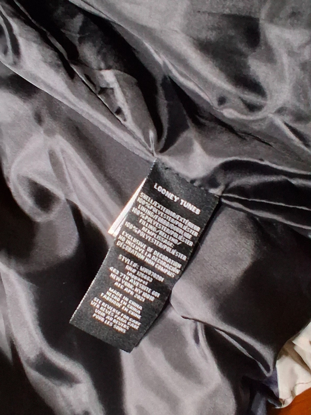 New Warner Bros. Looney Tunes Members Only Jacket - Black, White, Red - Picture 8 of 8